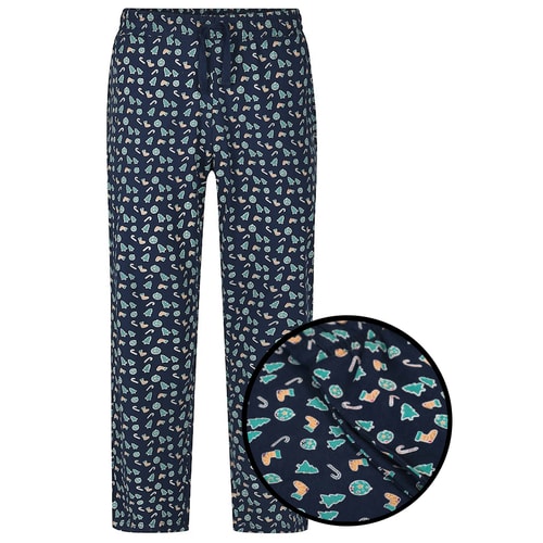 Bigdude AOP Christmas PJ Pants Navy